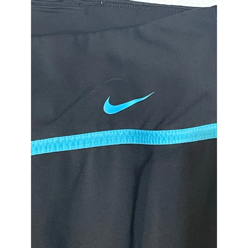 Women's Nike Black & Blue Just Do It Dri-Fit Leggings M